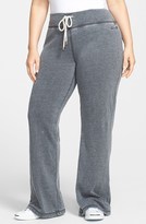Thumbnail for your product : 7 For All Mankind Seven7 Burnout Fleece Flare Leg Drawstring Pants (Plus Size)