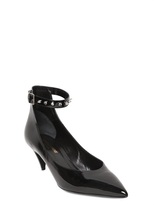Thumbnail for your product : Saint Laurent 50mm Kitten Patent Leather Studded Pumps