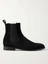 Thumbnail for your product : Manolo Blahnik Delsa Suede Chelsea Boots
