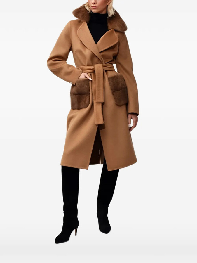 Poche Paris Belted Midi Coat