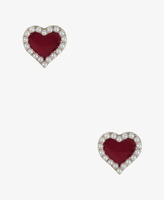 Thumbnail for your product : Forever 21 Pearlescent Heart Earrings