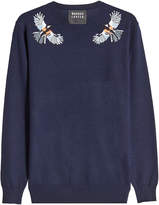 Thumbnail for your product : Markus Lupfer Embellished Wool Pullover