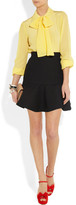 Thumbnail for your product : Miu Miu Flared cotton-garbardine skirt