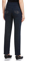 Thumbnail for your product : Westbound the PARK AVE fit Novelty Straight-Leg Pull-On Denim Pants
