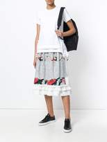 Thumbnail for your product : Comme des Garcons Laser-Cut Floral Midi Skirt