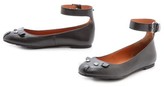 Thumbnail for your product : Marc by Marc Jacobs Mouse Ankle Strap Ballerina Flats
