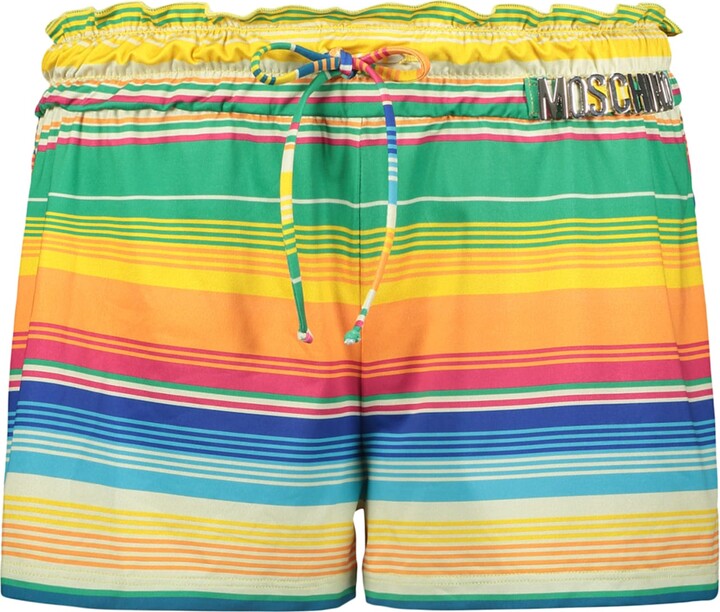 Moschino Printed Silk Shorts