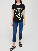 Thumbnail for your product : GUESS Triangle Logo Clasic T-Shirt - Black