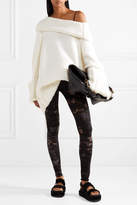 Thumbnail for your product : Raquel Allegra Tie-dyed Stretch Cotton-blend Jersey Leggings