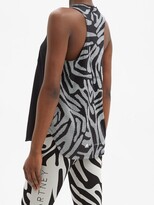 Thumbnail for your product : adidas by Stella McCartney Truestrength Abstract-print Tank Top - Black