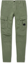 Thumbnail for your product : C.P. Company Slim-Fit Tapered Garment-Dyed Stretch-Cotton Sateen Cargo Trousers