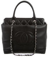Thumbnail for your product : Chanel Soft Caviar CC Medium Top Handle Tote
