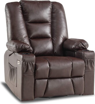Home Kitchen Chairs Lexicon Baylands, Leather Glider Rocker Recliner