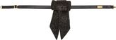 Thumbnail for your product : Saint Laurent Women's Sequin and Leather Bow Tie-Black