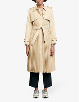 Thumbnail for your product : Sandro Vino belted satin-crepe coat