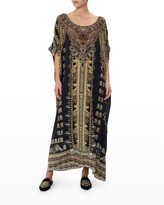 Thumbnail for your product : Camilla Baroque Silk Round-Neck Kaftan