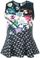 Thumbnail for your product : Peter Pilotto flared printed blouse
