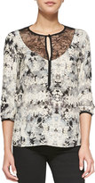 Thumbnail for your product : Nanette Lepore Blackmail Floral-Print Silk Blouse