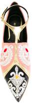 Thumbnail for your product : Etro embroidery trim slippers
