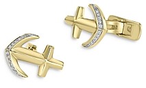 Bloomingdale's Men's Diamond Anchor Cufflinks in 14K Yellow Gold, 0.05 ct. t.w. - 100% Exlcusive
