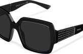 Thumbnail for your product : Prada Eyewear Crystal-Embellished Tinted Sunglasses