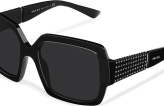 Prada Eyewear Crystal-Embellished Tinted Sunglasses