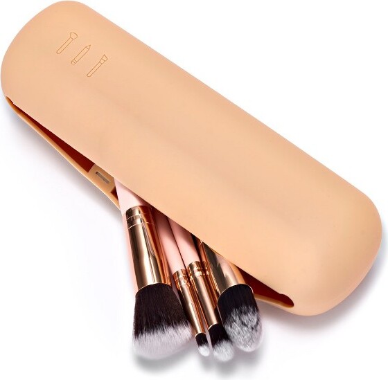 Sorbus Travel Cosmetic Makeup Brush Holder - Portable & Waterproof Silicone Organizer