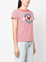 Thumbnail for your product : Love Moschino striped logo T-shirt