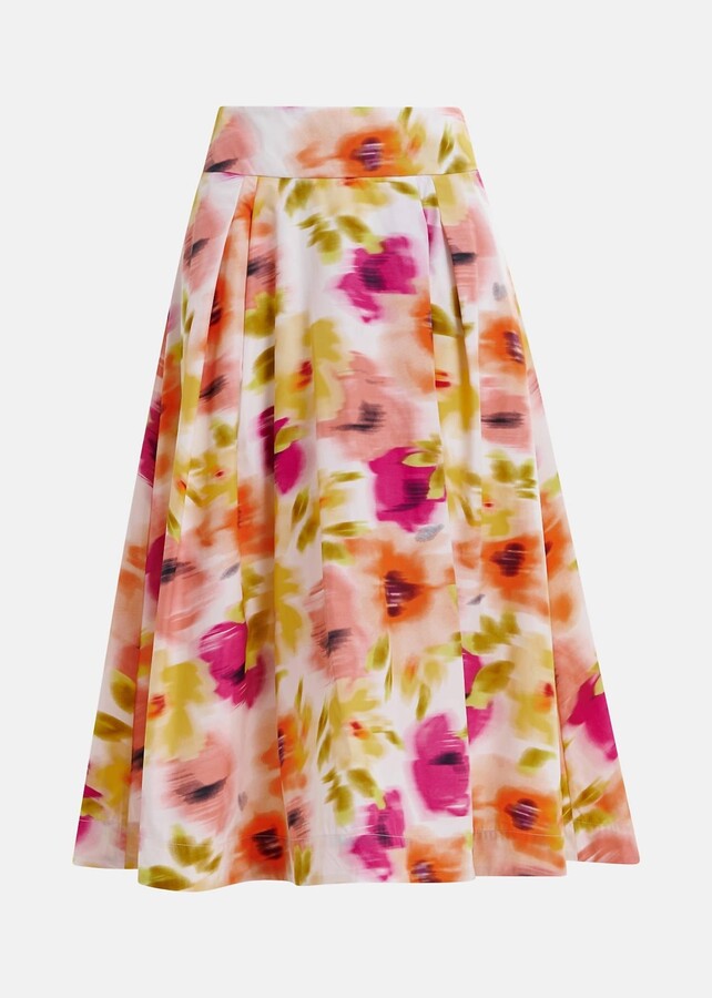 ESSENTIAL ANTWERP Women's Hosanna Pleated Midi Skirt In Off White