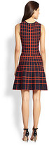 Thumbnail for your product : Ali Ro Grid-Print Fit & Flare Dress
