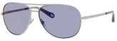 Thumbnail for your product : Fossil Metallic Aviator Sunglasses-BROWN-One Size