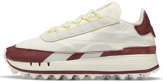 Reebok Legacy 83 sneakers in white with burgundy details