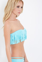 Thumbnail for your product : Forever 21 Fringe Bandeau Bikini Top