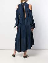 Thumbnail for your product : Rokh cut-out shoulder asymmetric dress