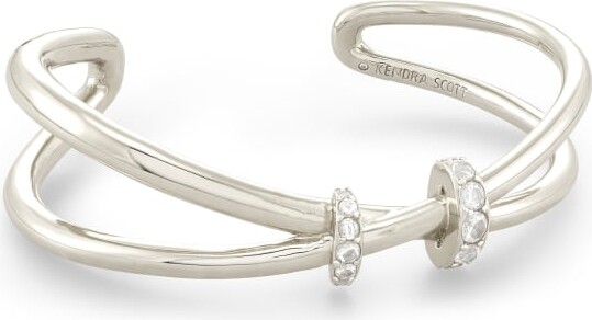 Open Star Sterling Silver Corded Bracelet in Bright Magenta