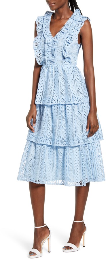 endless rose tiered maxi dress