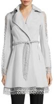 Thumbnail for your product : Elie Tahari Kathy Lace Inset Trench Coat