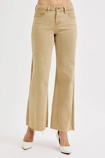 Sol Living RISENFullSizeRawHemWideLegJeansPlusSize