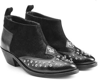 Golden Goose Asia Leather Ankle Boots