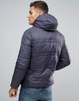 Thumbnail for your product : Benetton Reversible Down Padded Jacket With Hood In Grey/Red