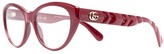 Thumbnail for your product : Gucci Eyewear Logo Cat-Eye Sunglasses