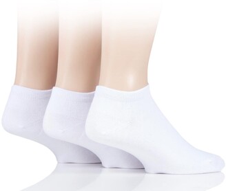 Pringle Black Label Mens Bamboo Trainer Socks Pack of 3 White 7-11 -  ShopStyle