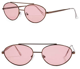 Topshop Browbar Oval Sunglasses