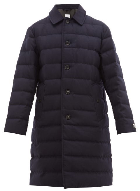burberry navy wool coat