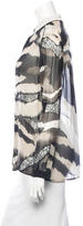 Thumbnail for your product : Roberto Cavalli Silk Button-Up Top w/ Tags