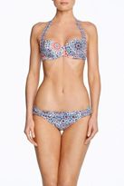 Thumbnail for your product : Next Navy and Ecru Print 2 in 1 Bikini Top