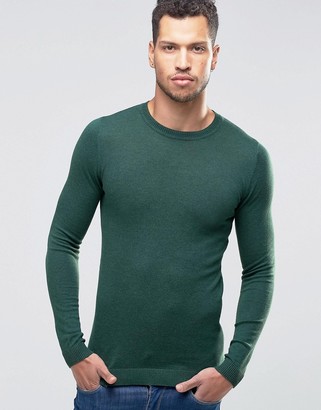 ASOS Muscle Fit Crew Neck Sweater