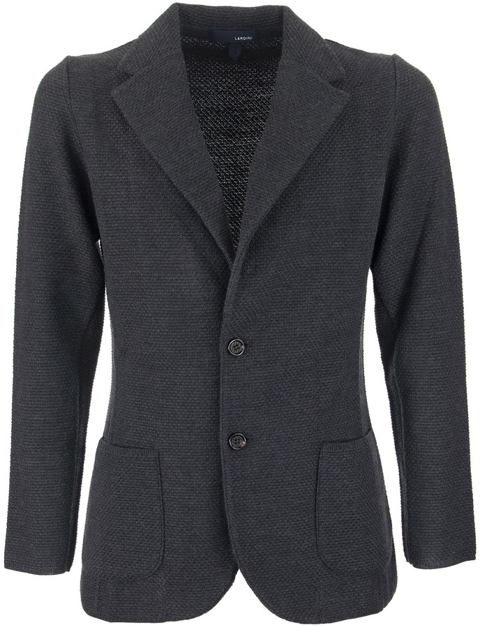 Lardini Single-breasted Merino Wool Knit Jacket - ShopStyle Sport Coats ...
