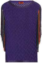 Thumbnail for your product : Missoni Fringe-trimmed Crochet-knit Top