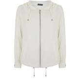Thumbnail for your product : Mint Velvet White Soft Hooded Zip Jacket